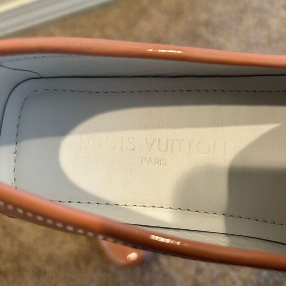 Louis Vuitton Orange Sandals with Gold Accents - Picture 10 of 11